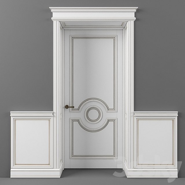 Tambour door and wall panels