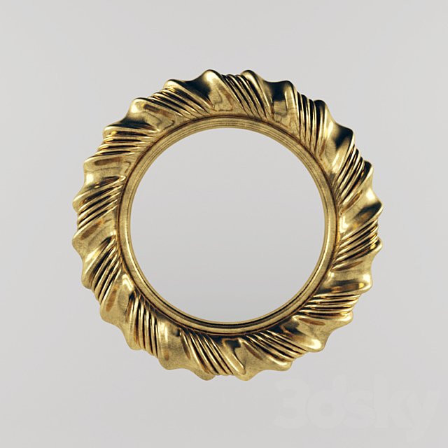 Mirror old gold