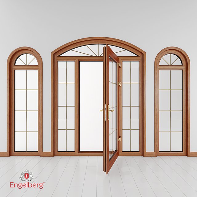 Plastic door and window with muntin bars