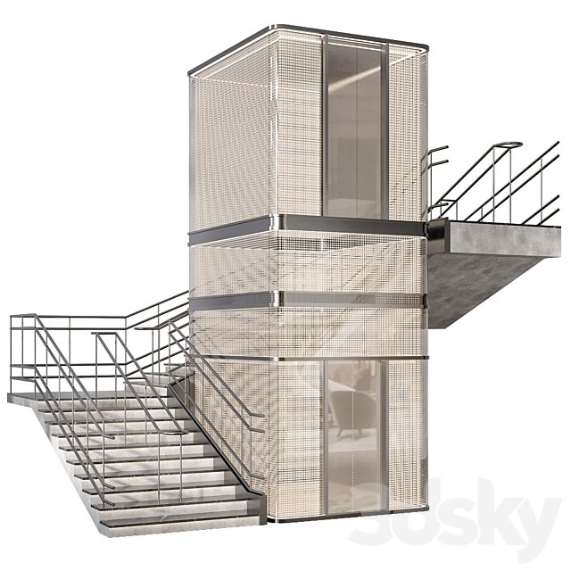 Elevator and Stair No. 22