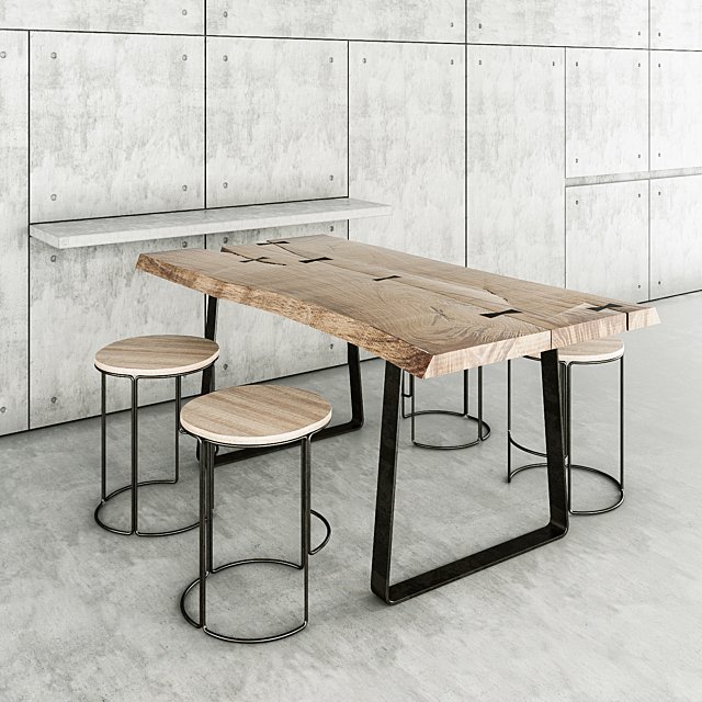 Concrete &amp; wood