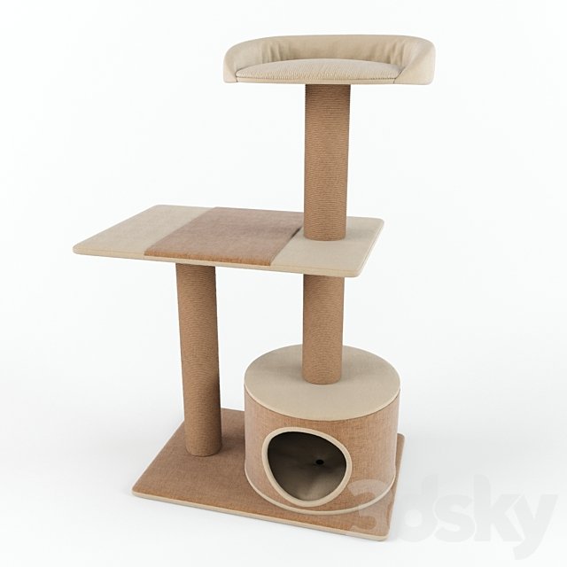 PetPals Group 3 Level Playhouse Condo Cat Tree