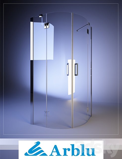 Arblu, MARTE ANGOLO tondo, shower screens