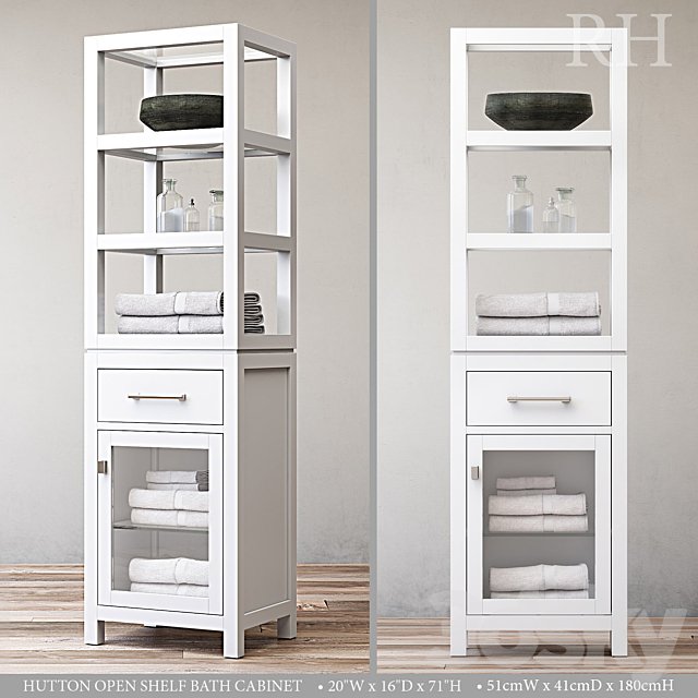 HUTTON OPEN SHELF BATH CABINET