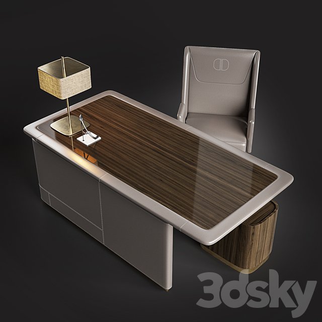 DAYTONA Armchair Bill Poltorna, Desk Monica Scrivania