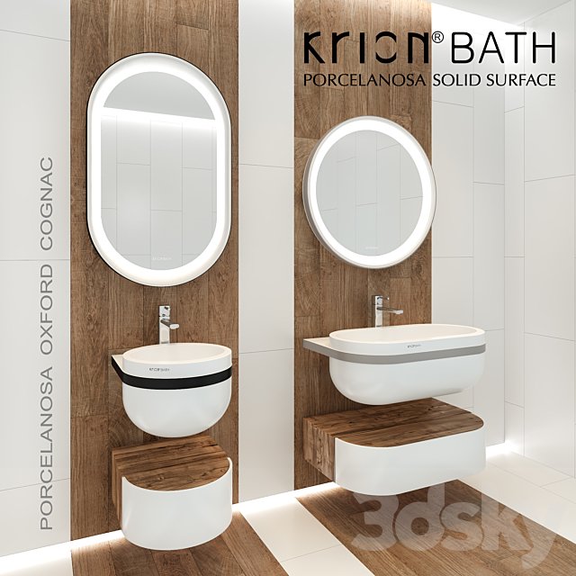 Rorcelanosa, Krion bath, Aro. Rorcelanosa, Oxford, Cognac.