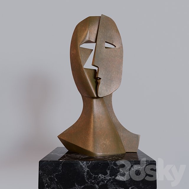 PABLO PICASSO BRONZE SCULPTURE MASK