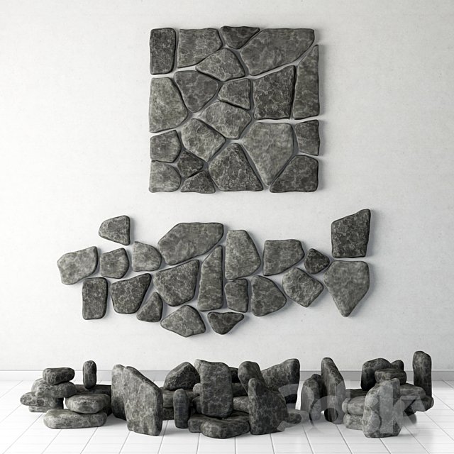 Stone panel chip collection
