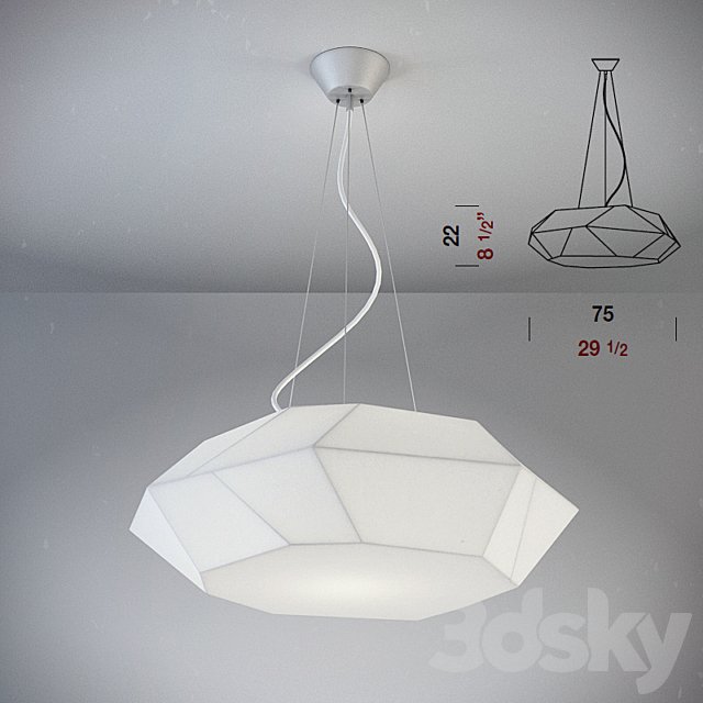Set of 3 lamps PANZERI VIKI