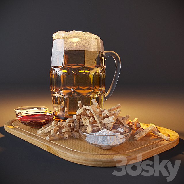 Beer with croutons