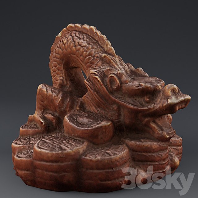 Dragon. Terracotta statuette.