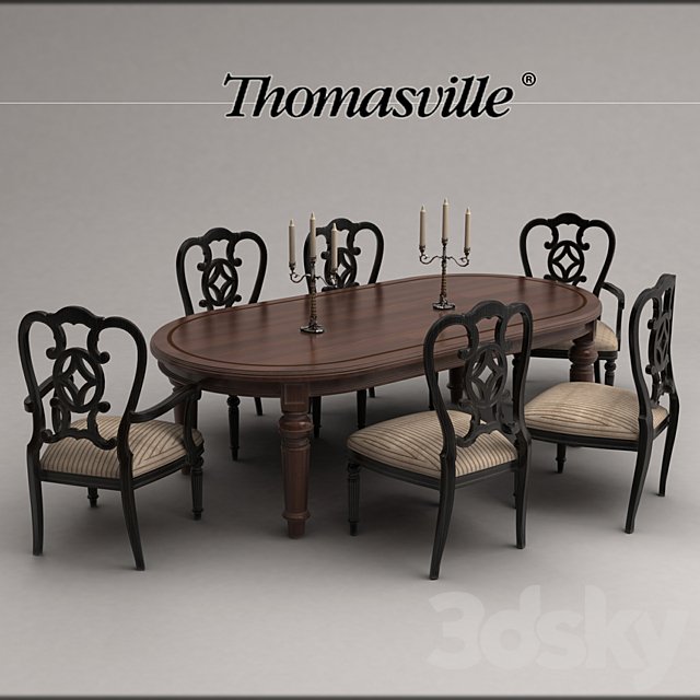 table and chair Thomasville