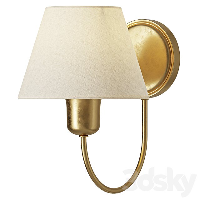 Pottery Barn Holmes Linen Shade Sconce