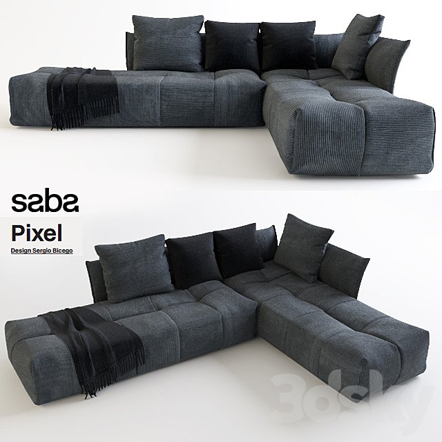 Corner sofa Saba Pixel
