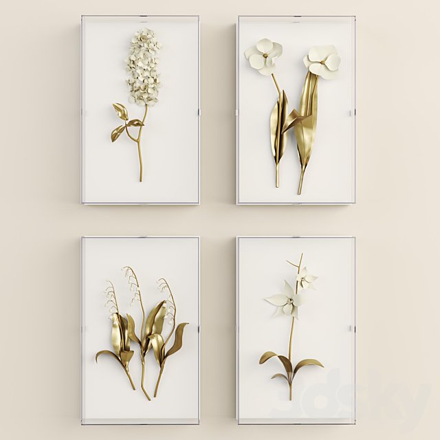 flower metal decor