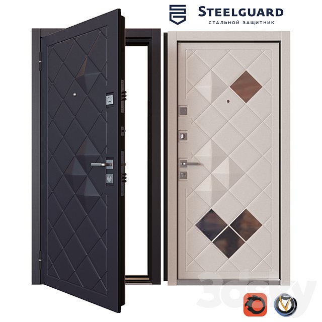 Input metal door SteelGuard Luxor