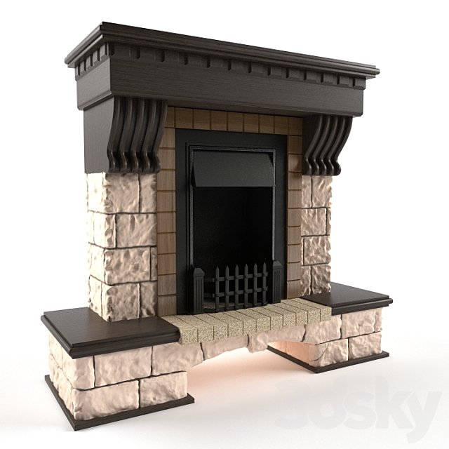 Fireplace kslassichesky