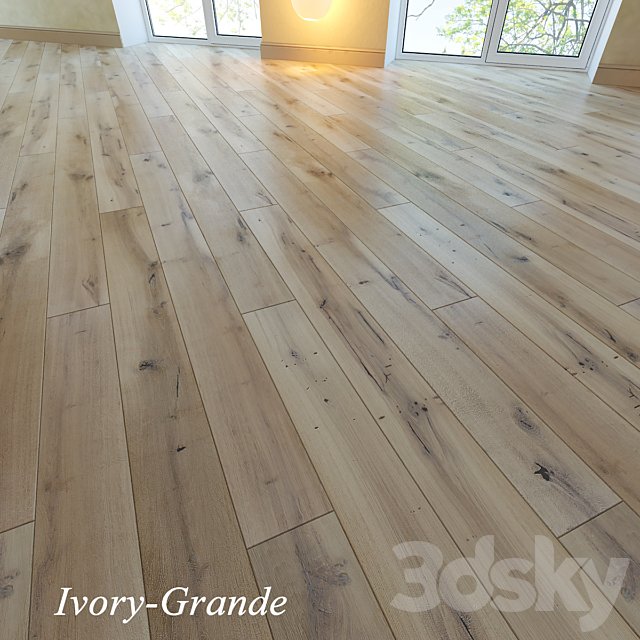 3 types of flooring Barlinek, a collection of oak Pure Vintage.