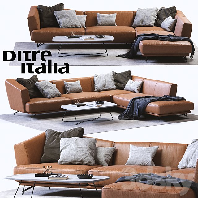 Ditre Italia LENNOX Leather Sofa