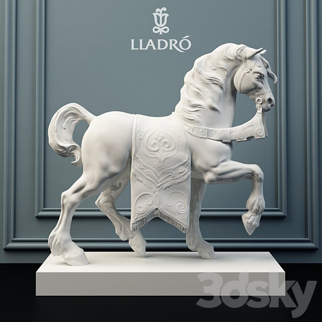 Lladro sculpture palace horse.