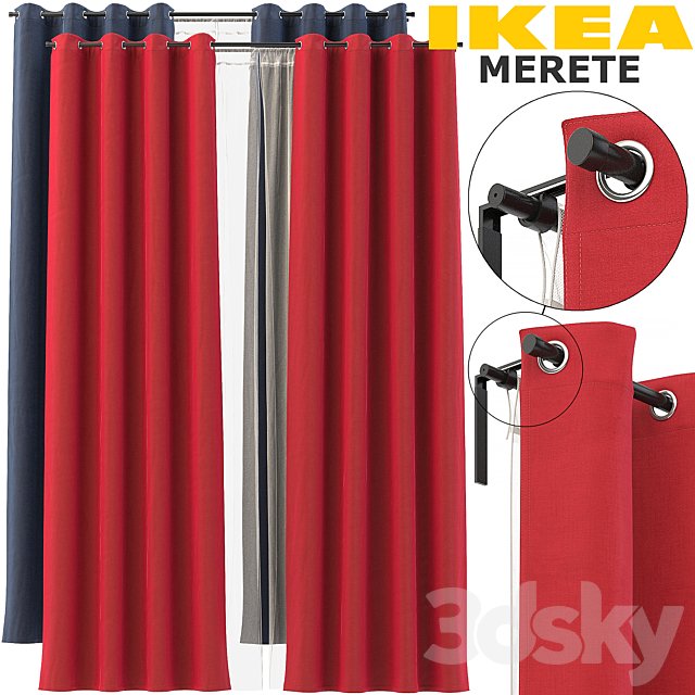 IKEA CURTAINS (MERETE, REKKA)