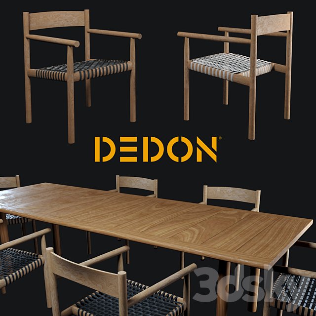 Table and chair Tibbo Dedon
