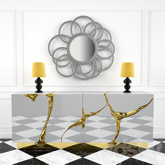 Boca do Lobo LAPIAZ SIDEBOARD & LIBERTY MIRROR