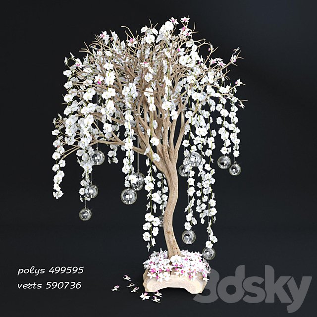 A tree with orchids vol # 2