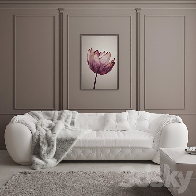 Sofa and ottoman Cortezari lapo