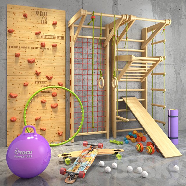 A set of sports equipment