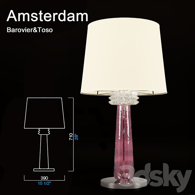 Table Lamp Barovier &amp; Toso Amsterdam