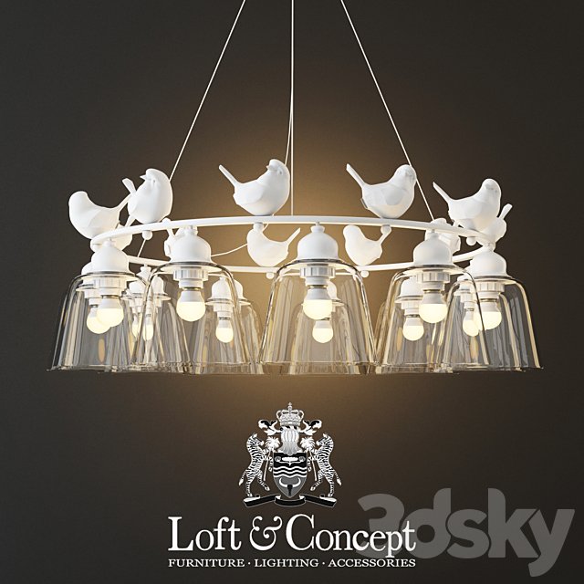 Hanging lamp provence bird chandelier 11