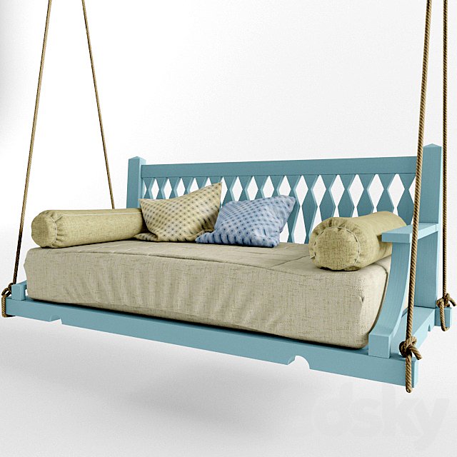 Suspended bench