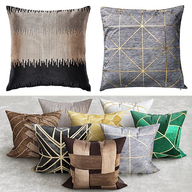 art deco pillows
