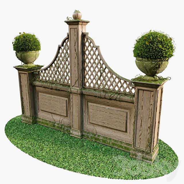 Pergola with a vase 02
