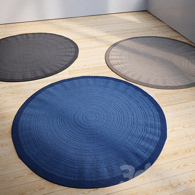 Set of round rugs