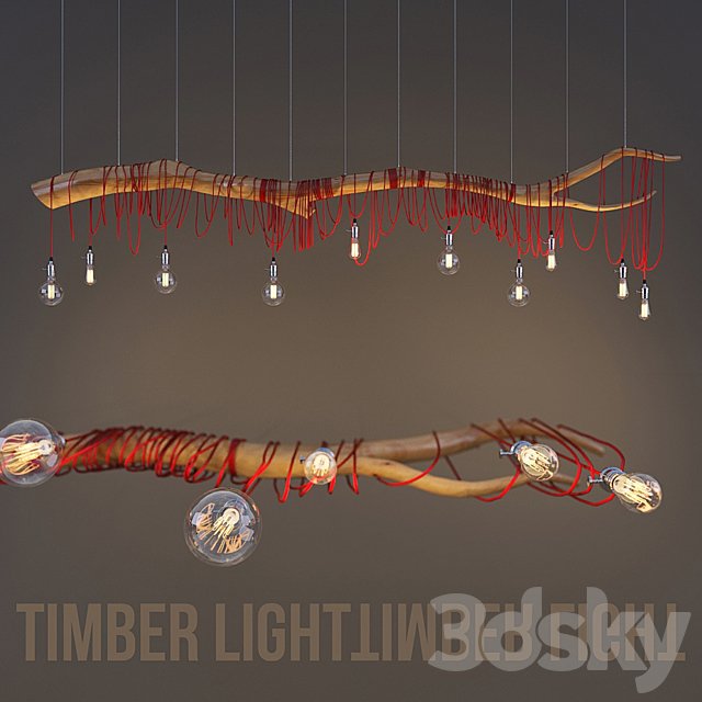 Lamp on a log