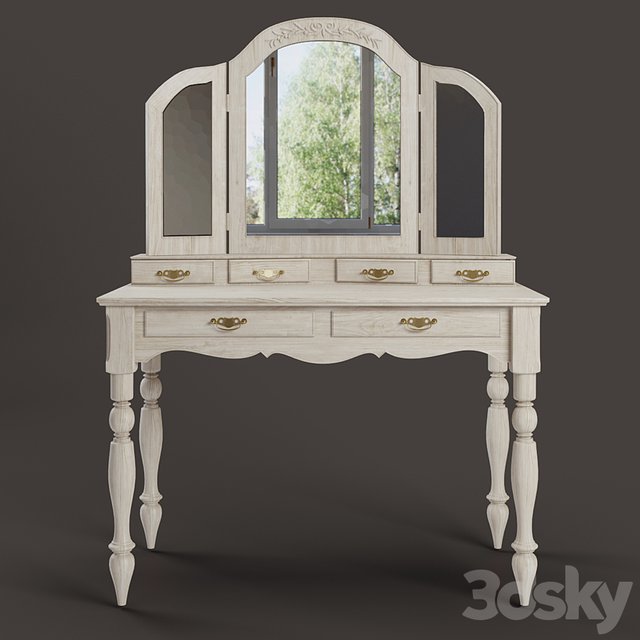 COUNTRY CORNER Romance table with mirror