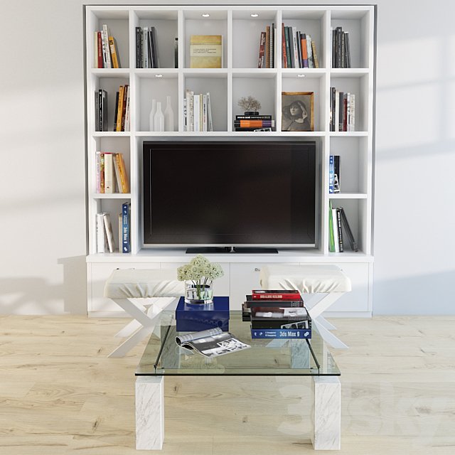 Built-in wall TV