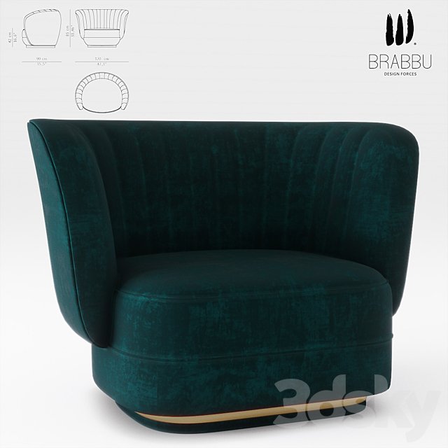 ELK ARMCHAIR by BRABBU