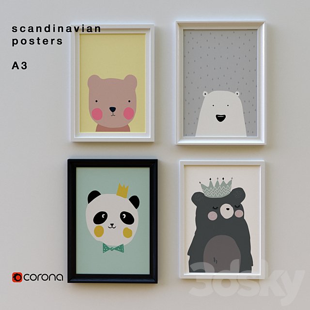 The pictures in the nursery