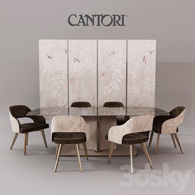 Cantori Adria chair and Voyage Tables