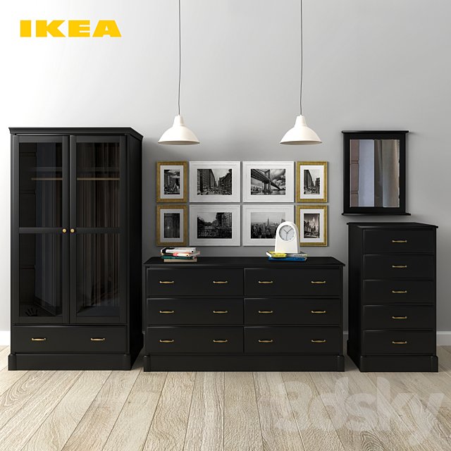 A set of furniture IKEA Undredal, Soknedal, Poffare, virserum