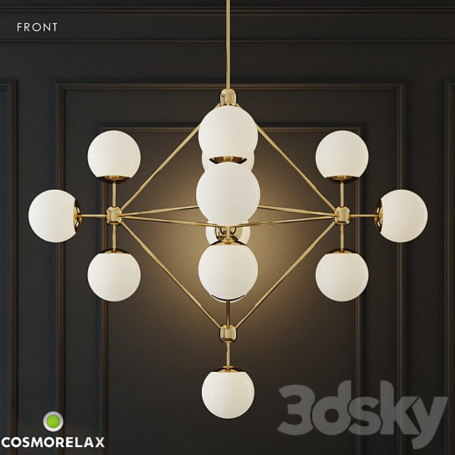 Chandelier modo chandelier white glass designed by jason miller 15