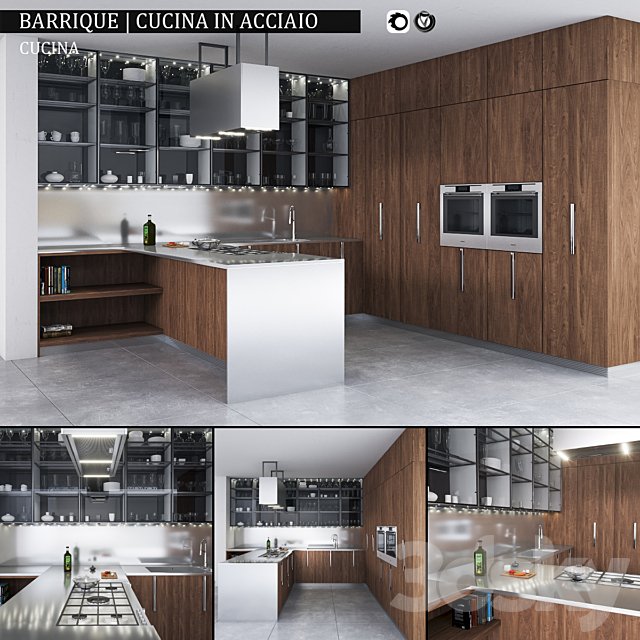Kitchen Barrique Cucina in acciaio
