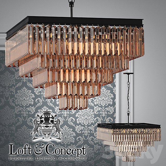 Chandelier RH 1920s Odeon Clear Glass Fringe Chandelier - 5 square