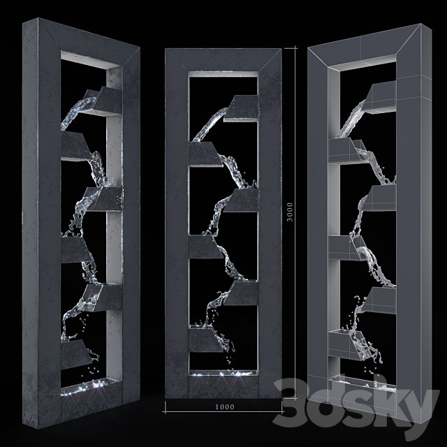 waterfall instalation