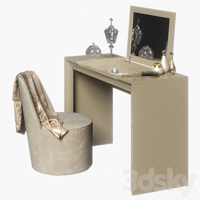 Dressing table Mugali. Model Ref.1324 Chair Casamilano Lea
