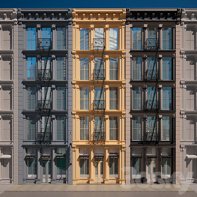 Soho- Reserve cast iron buildings