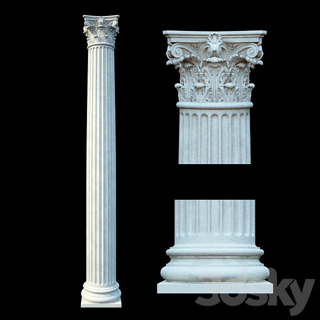 Classical Corinthian columns
